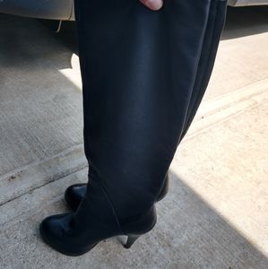 Dolce Vita Black Leather Knee High Boots